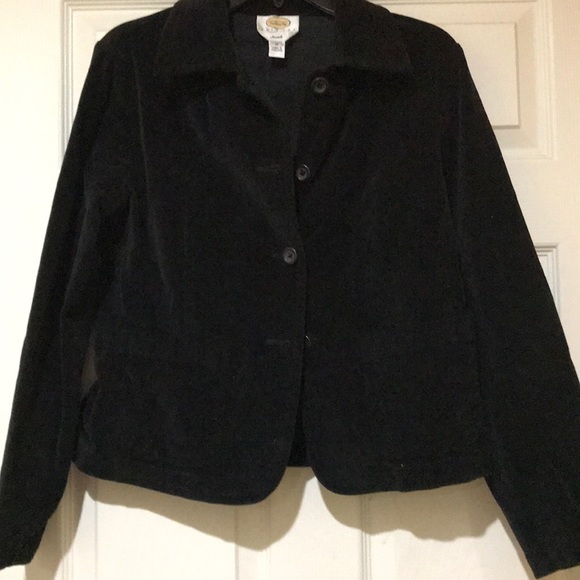 Talbots Jackets & Blazers - Beautiful Talbots Black Velvet Blazer